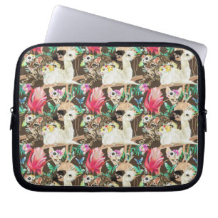 Tropical Animal Pattern Laptop Sleeve