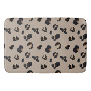 Tropical Animal Print and Greenery Series Design 3 Bath Mat