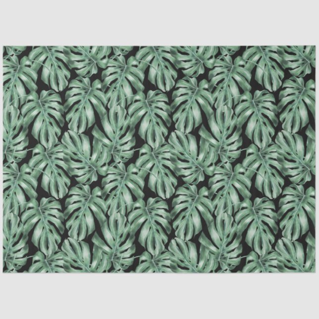 Tropical Animal Print &Greenery Series Design 18 Tissue Paper (Front)
