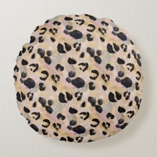 Tropical Animal Print &Greenery Series Design 30 Round Cushion