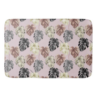 Tropical Animal Print &Greenery Series Design 35  Bath Mat