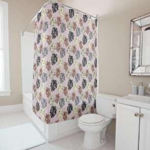 Tropical Animal Print &Greenery Series Design 35 Shower Curtain