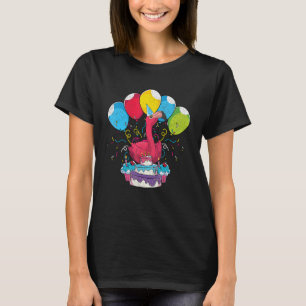 Tropical Animal   Zoo Bird Birthday Party Pink Fla T-Shirt