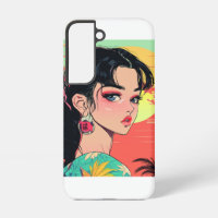 Tropical Anime Sunset Girl