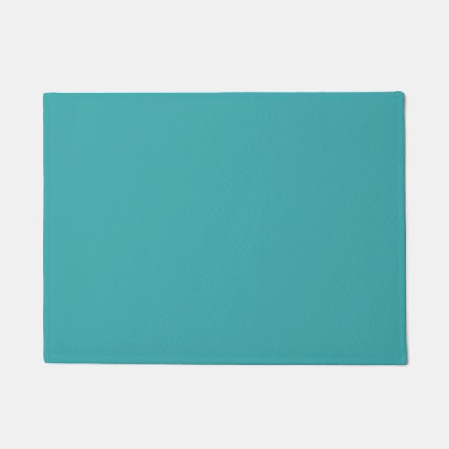 Tropical Aqua / Turquoise Solid Colour SW 6767 Doormat (Front)