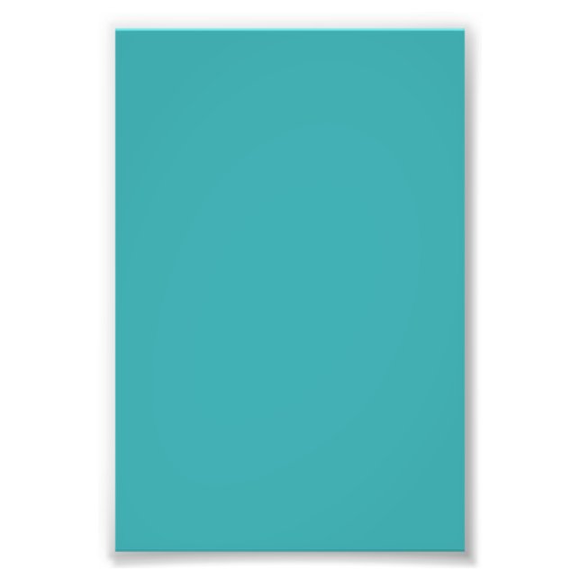 Tropical Aqua / Turquoise Solid Colour SW 6767 Photo Print (Front)