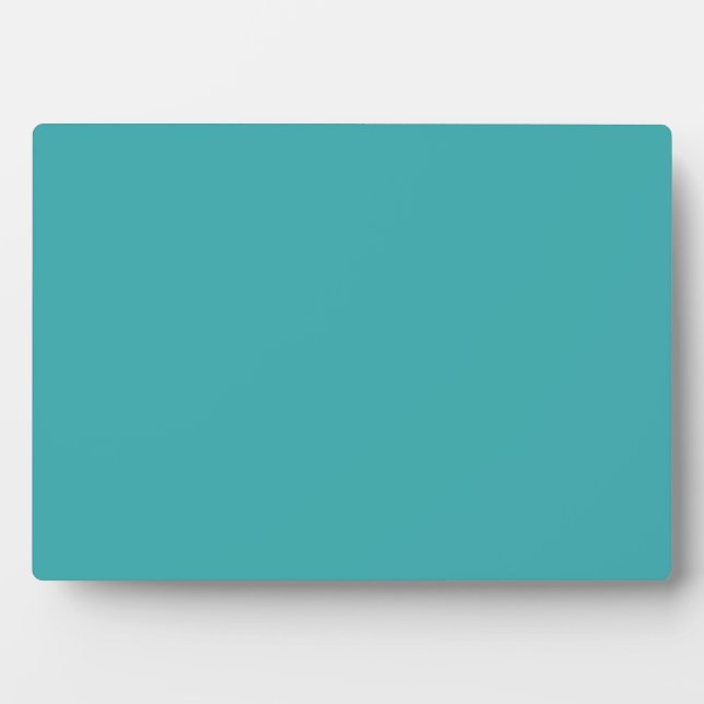 Tropical Aqua / Turquoise Solid Colour SW 6767 Plaque (Front)