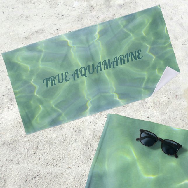 Tropical Aquamarine Water Customisable Beach Towel (Creator Uploaded)