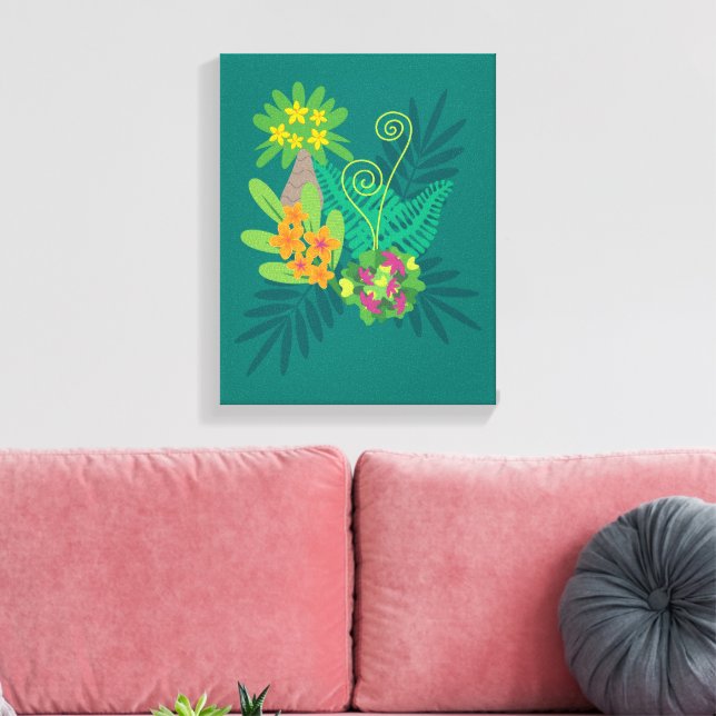 Tropical Art Canvas Print (Insitu(LivingRoom))