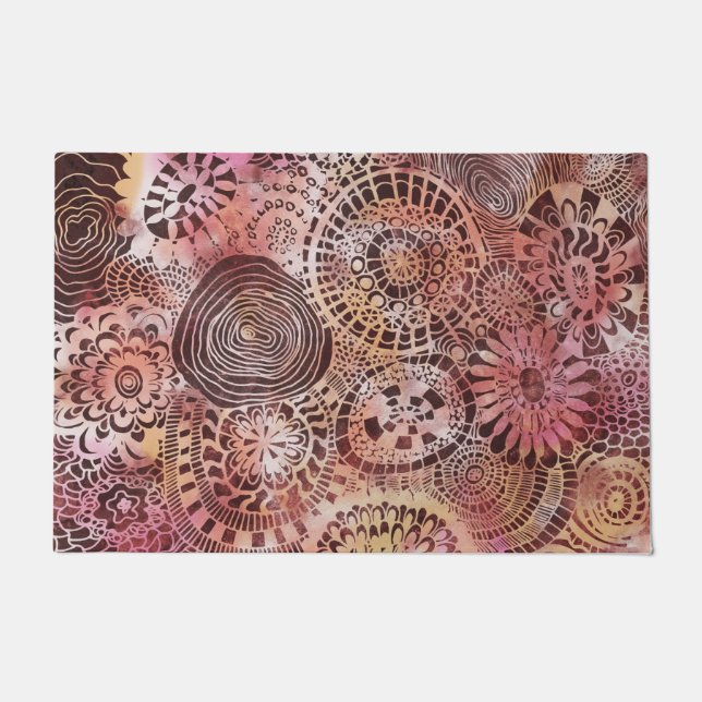 Tropical art door mat (Front)