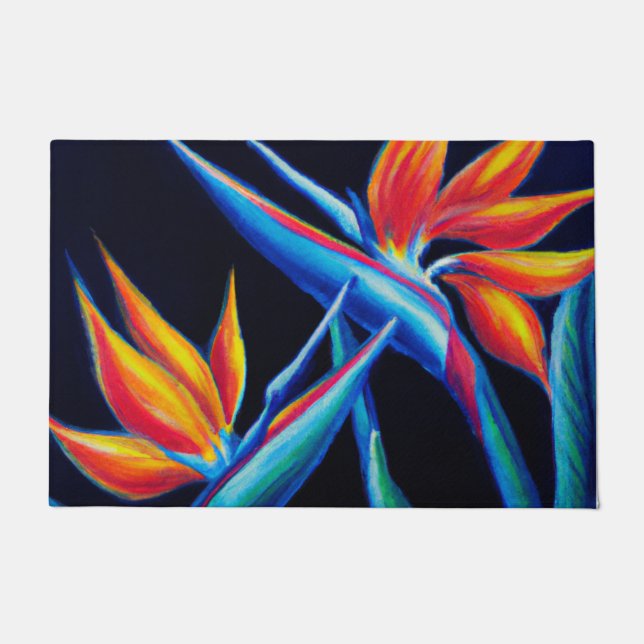 Tropical art door mat (Front)