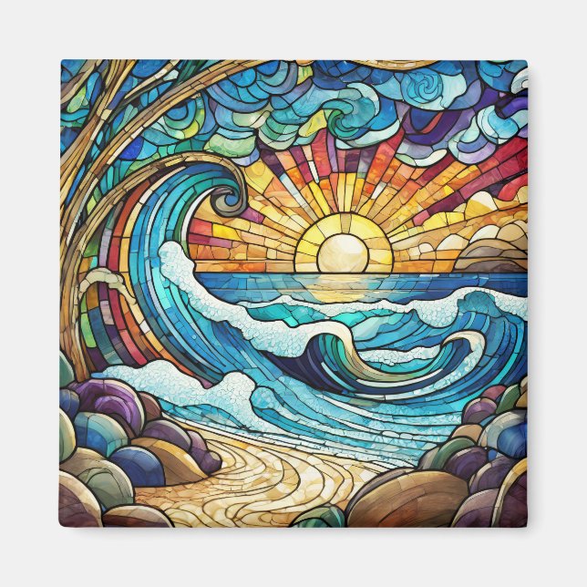 Tropical art magnet (Front)