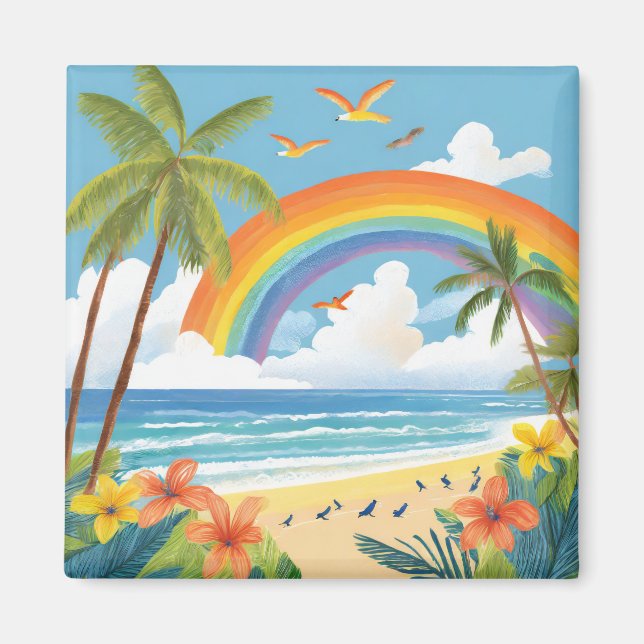 Tropical art magnet (Front)