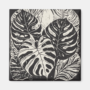 Tropical art magnet