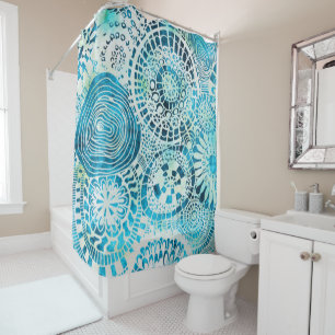 Tropical art  shower curtain