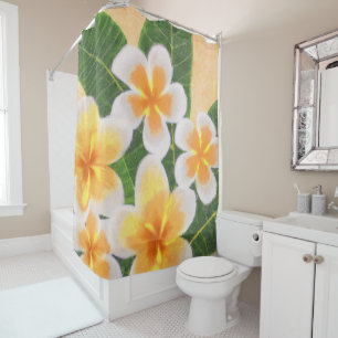 Tropical art  shower curtain