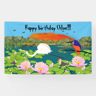 Tropical Australia Kakadu Inspired Banner