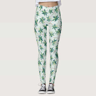 Tropical Australian Foxtail Palm Leggings