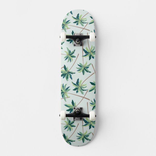 Tropical Australian Foxtail Palm Skateboard (Front)