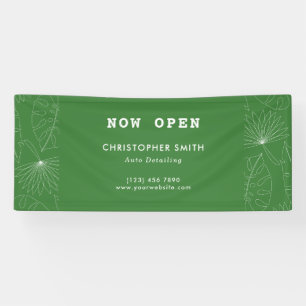 Tropical Auto Detailing Service Business Banner