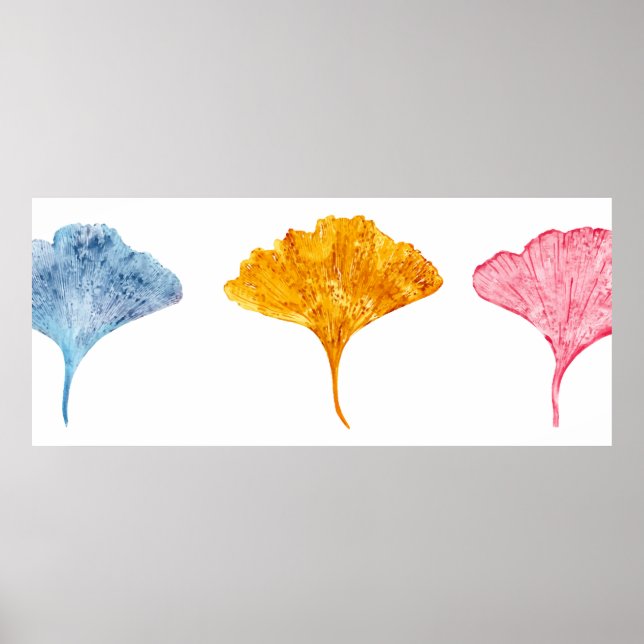 Tropical autumn leaves poster (Front)