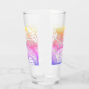 Tropical autumn, summer leaf patterns glass