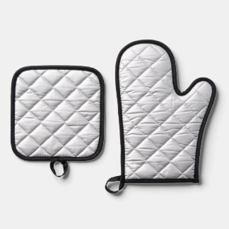 Tropical autumn, summer leaf patterns oven mitt & pot holder set