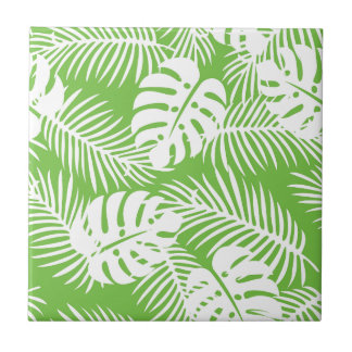 Tropical autumn, summer leaf patterns tile