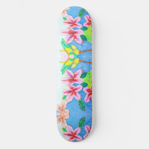Tropical Azalea Skateboard Ariella & Lily Designs