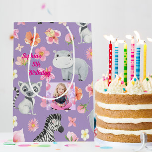 Tropical Baby Animals Gift Bag for Kids Birthday