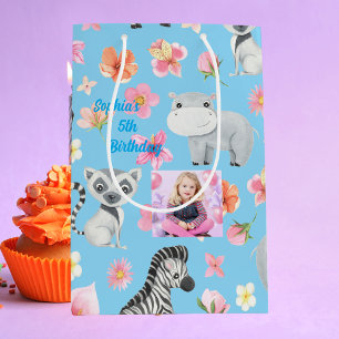 Tropical Baby Animals Gift Bag for Kids Birthday