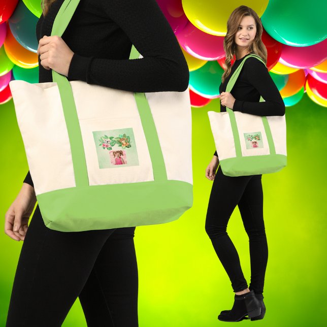 Tropical Baby Animals Tote bag Gifts for Birthday (Creator Uploaded)