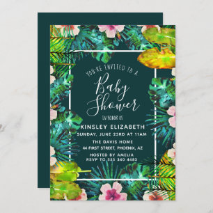 Tropical Baby Shower Invitation