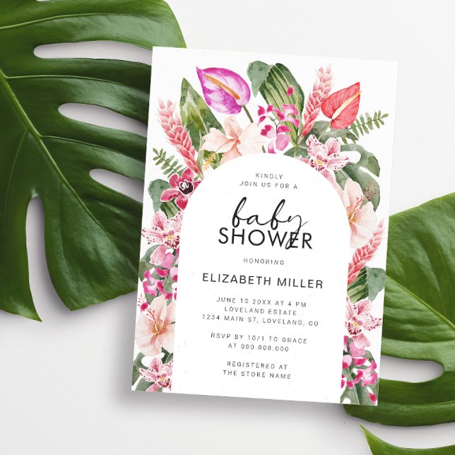 Tropical Baby Shower Invitation (Creator Uploaded)