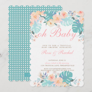Tropical Baby Shower Invitation