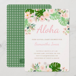 Tropical Baby Shower Invite