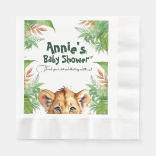 Tropical Baby Shower: Wild Safari Theme Napkin