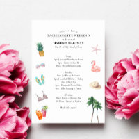 Tropical Bachelorette Weekend Itinerary