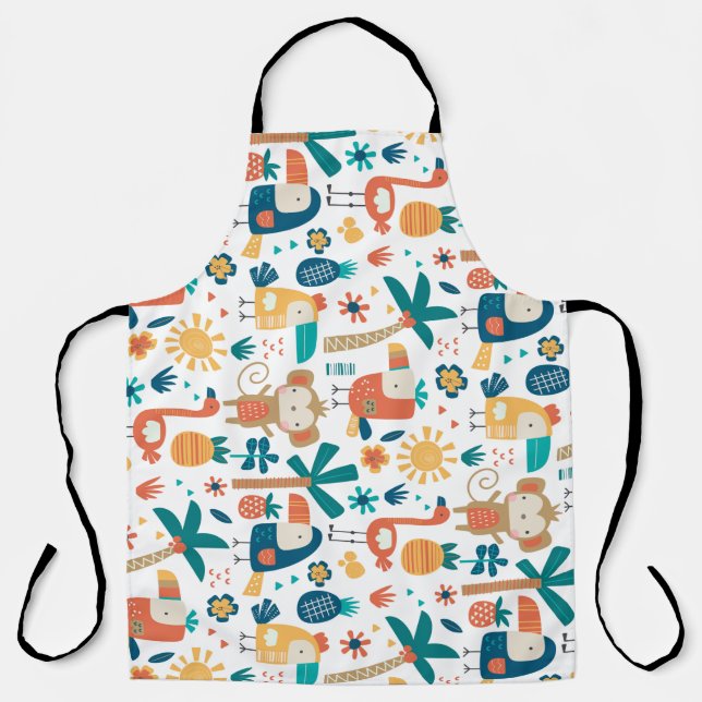 Tropical Backyard Arts Apron (Front)