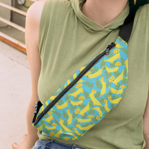 Tropical Banana Dogs Cute Patterned Bum Bags
