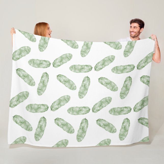 Tropical Banana Leaves Fleece Blanket (In Situ)