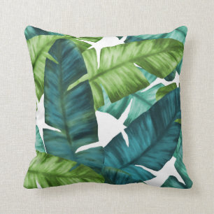 Tropical Banana Leaves Unique Pattern Cushion