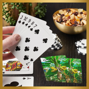 Tropical Banana Palm Tree St Augustine Florida Playing Cards