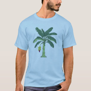 Tropical Banana Tree Graphic T-Shirt Minimalist