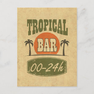 Tropical Bar Postcard
