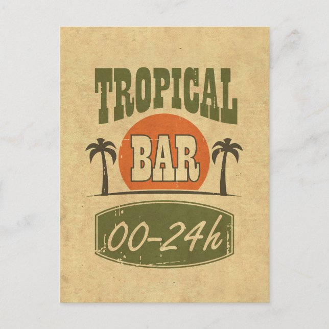 Tropical Bar Postcard (Front)