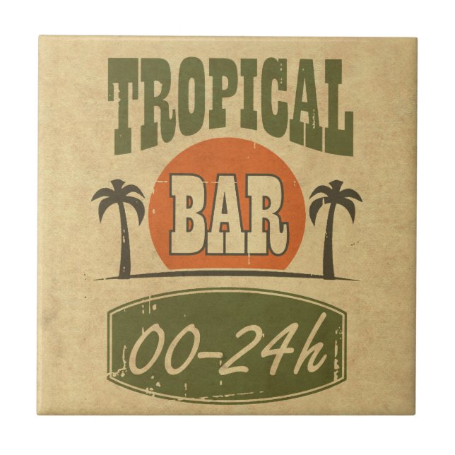 Tropical Bar Tile (Front)