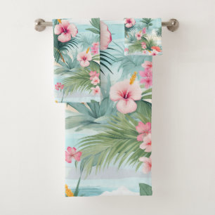 Tropical Beach #4 Bath Towel Set