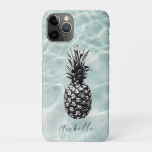 Tropical Beach and Sandy Pineapple Custom iPhone 11 Pro Case