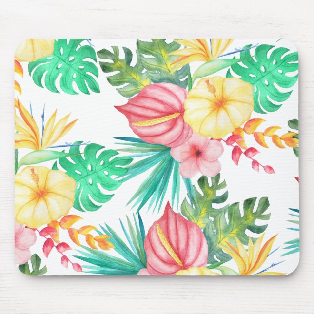 Tropical Beach Artwork Mouse Mat (Front)